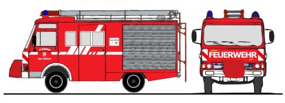 Loewe 4056 - H0 - Magirus-Deutz Zeta 90M5 - LF8 FW Tremsdorf